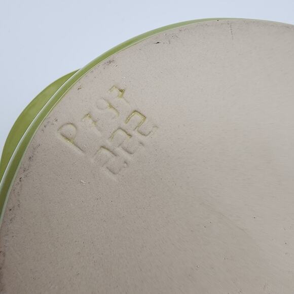 Cerutil Casserole Dish Serving Platter Green Oval Floral Handles Portugal 12x7 - Picture 10 of 13